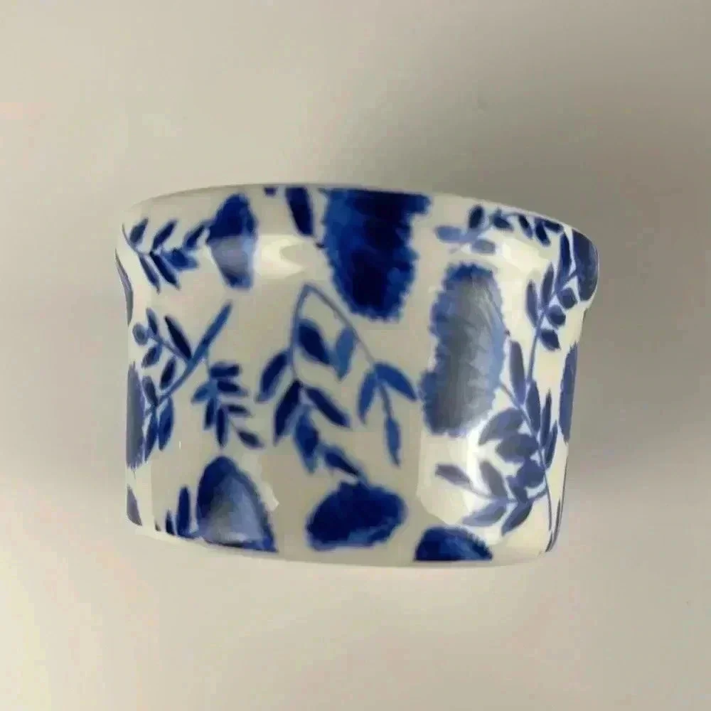 RAMEKIN’S BLUE & WHITE 4 FLORAL-DESIGNS NWB  Dishwasher Oven Microwave SAFE - Picture 4 of 7